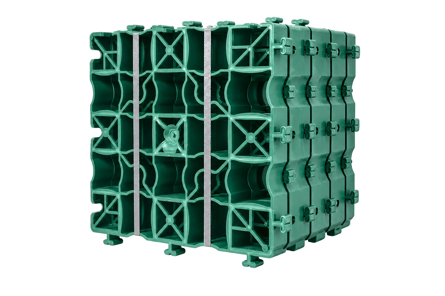 Газонная решётка 342×342×50 мм (зелёная)